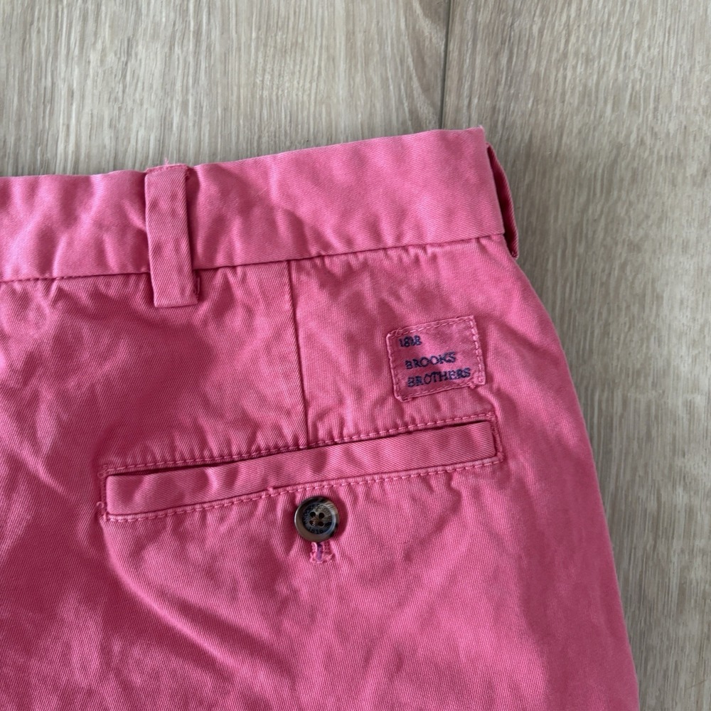 Brooks Brothers Bermuda Short Mens 38 Pink Nantucket Red Chino Preppy 10" - Picture 7 of 7